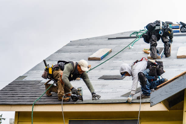 Professional Emergency Roof Repair technician working in The Lakes, NV